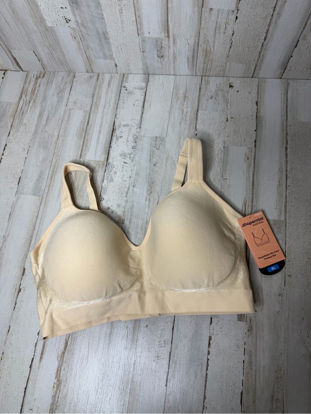 Shapermint Light Beige Wireless Seamless Comfort Bra